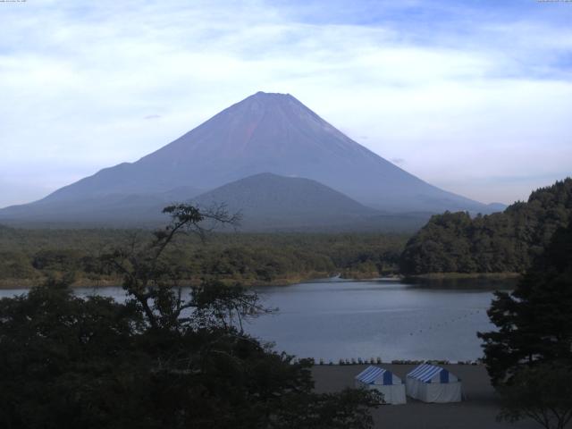 精進湖からの富士山