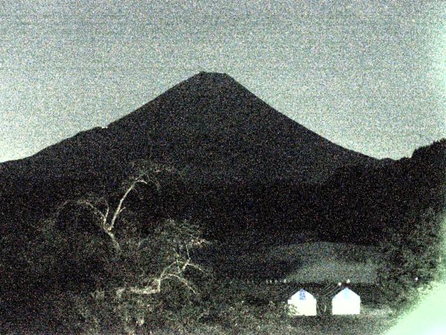 精進湖からの富士山