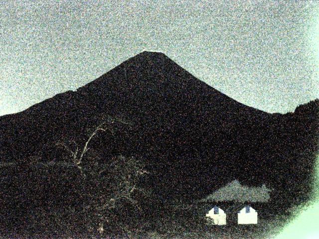 精進湖からの富士山