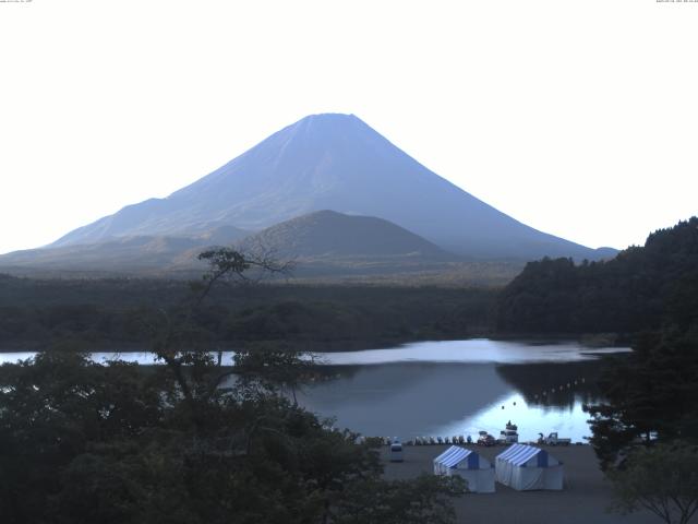 精進湖からの富士山