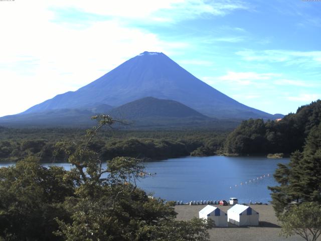 精進湖からの富士山