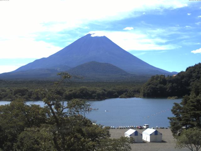 精進湖からの富士山