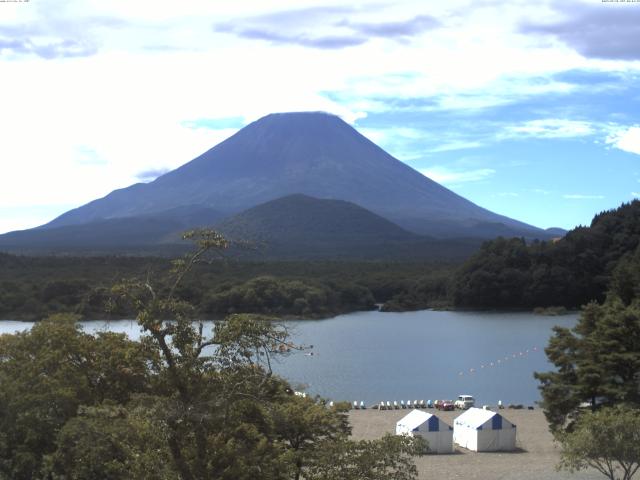 精進湖からの富士山