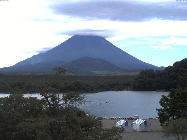 精進湖からの富士山