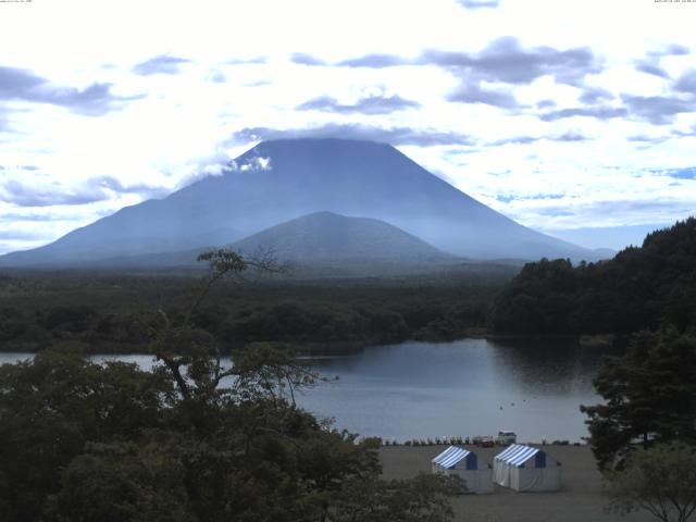 精進湖からの富士山