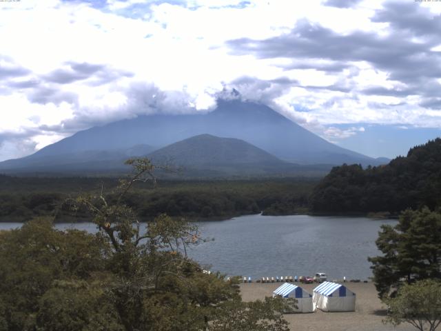 精進湖からの富士山