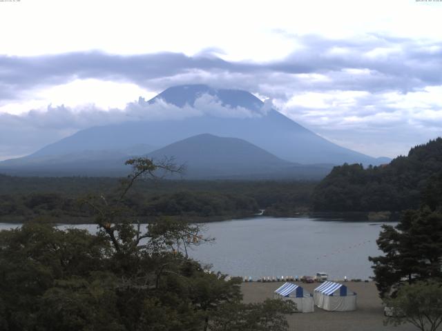 精進湖からの富士山