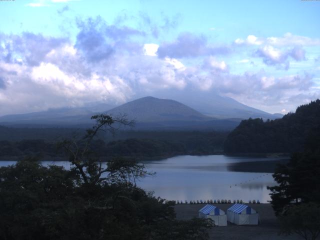 精進湖からの富士山