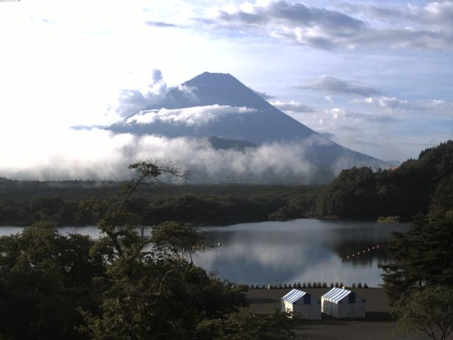 精進湖からの富士山