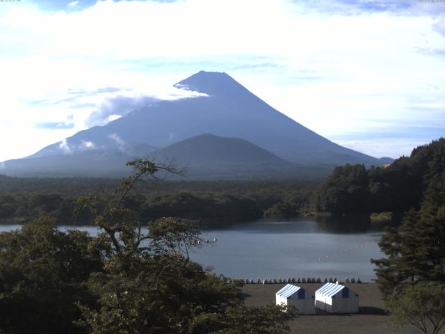 精進湖からの富士山