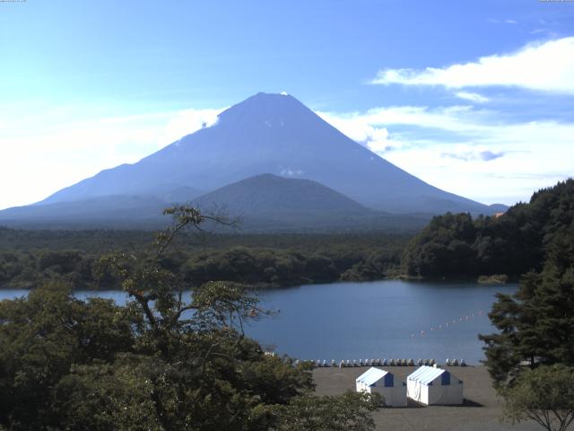 精進湖からの富士山