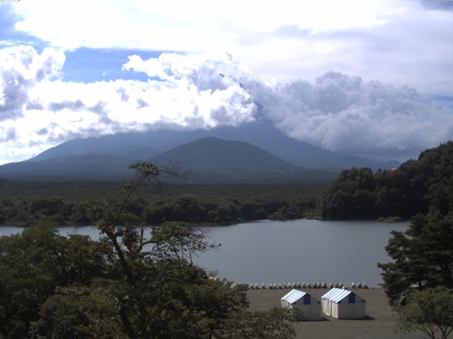 精進湖からの富士山