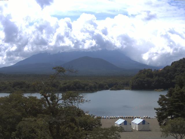 精進湖からの富士山