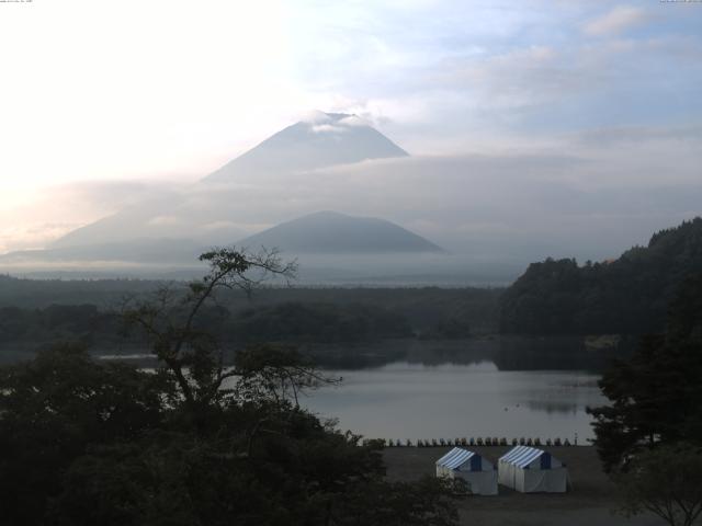 精進湖からの富士山