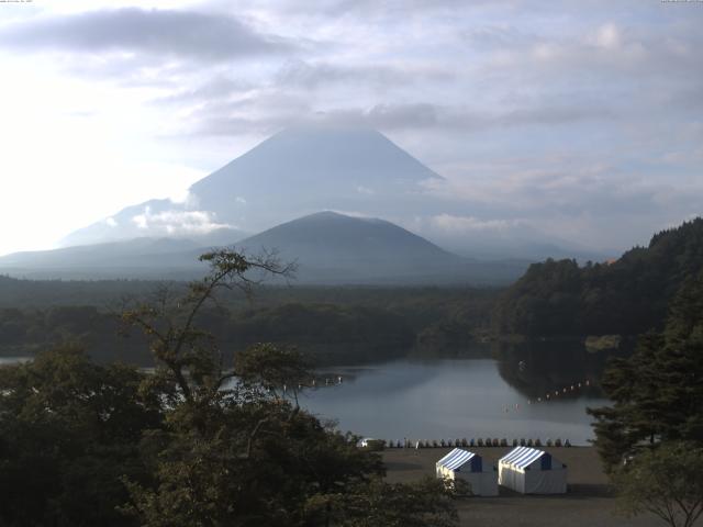 精進湖からの富士山