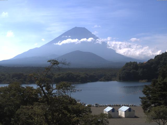 精進湖からの富士山