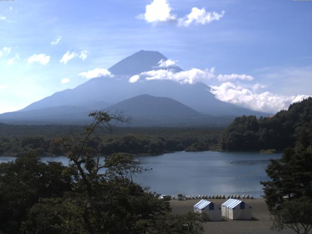 精進湖からの富士山