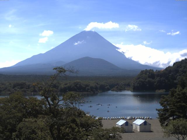 精進湖からの富士山