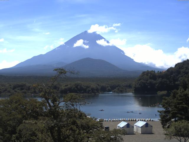 精進湖からの富士山