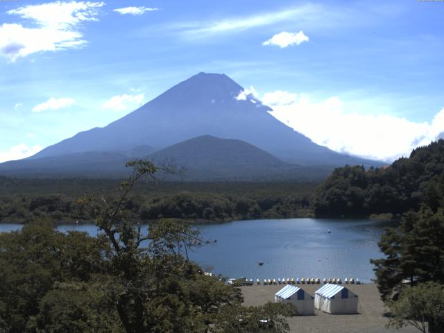 精進湖からの富士山