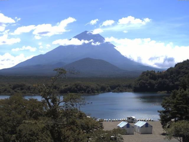 精進湖からの富士山