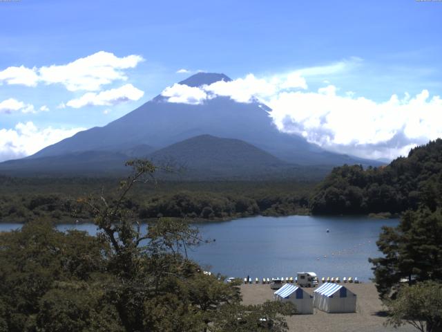 精進湖からの富士山