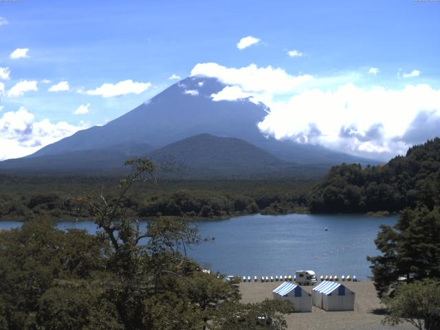 精進湖からの富士山