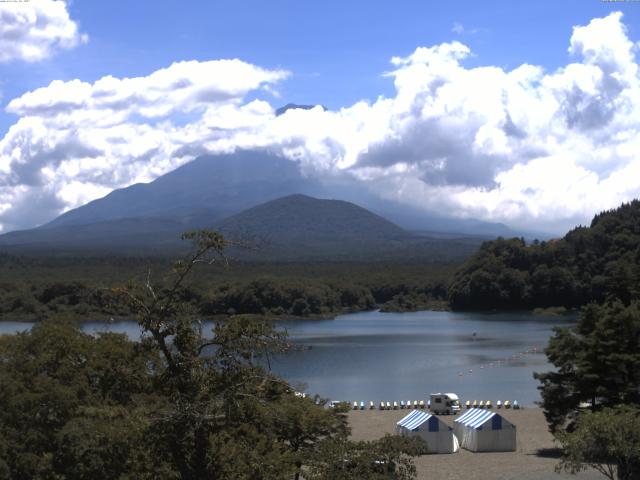 精進湖からの富士山