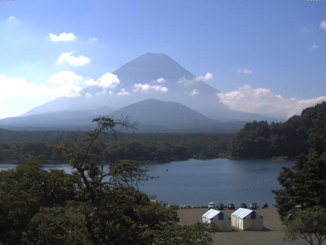 精進湖からの富士山