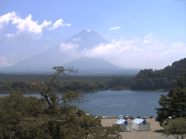 精進湖からの富士山