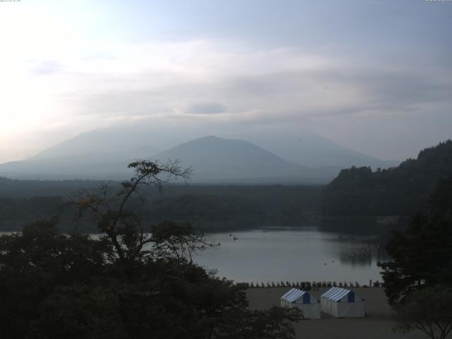 精進湖からの富士山