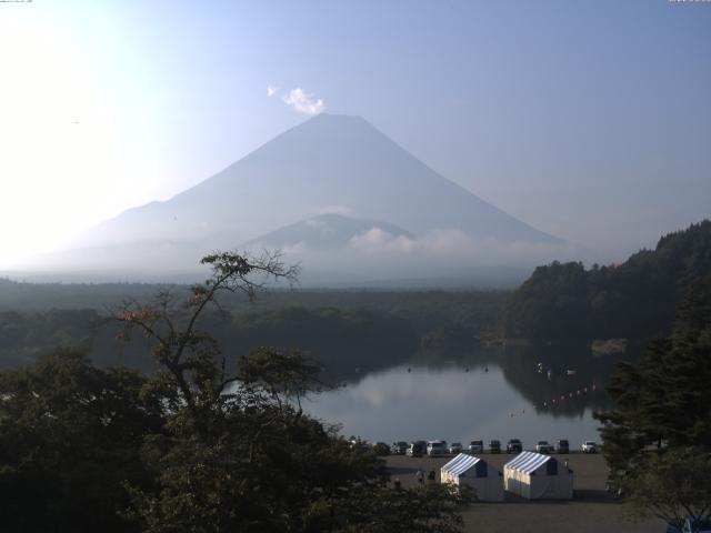 精進湖からの富士山