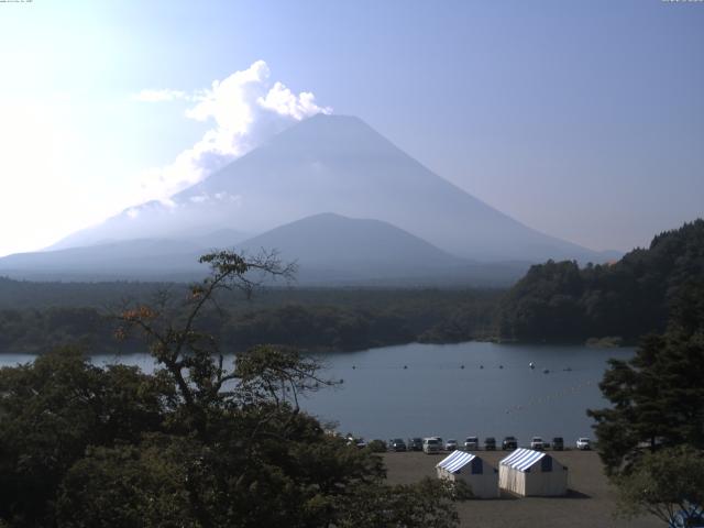 精進湖からの富士山