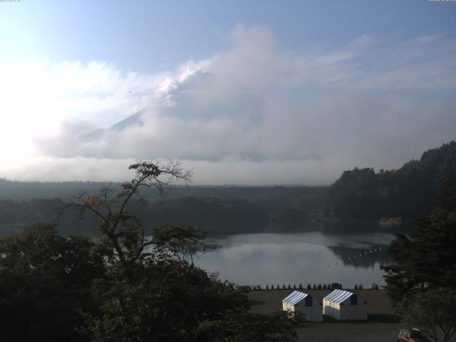 精進湖からの富士山