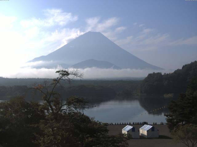 精進湖からの富士山