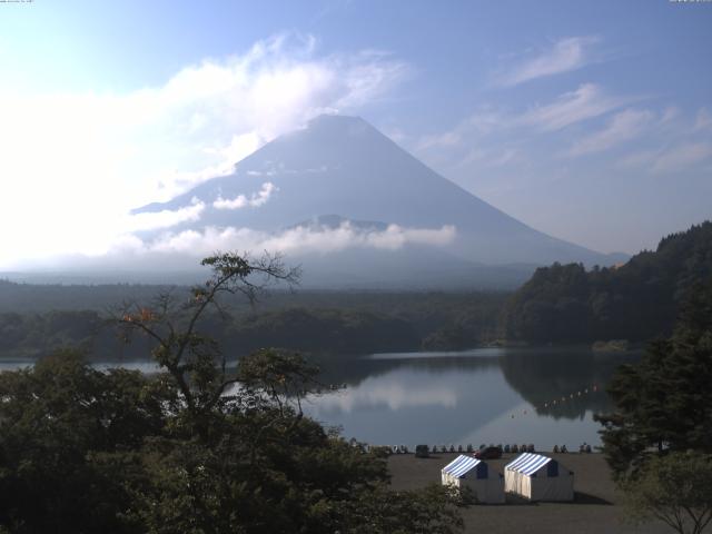 精進湖からの富士山