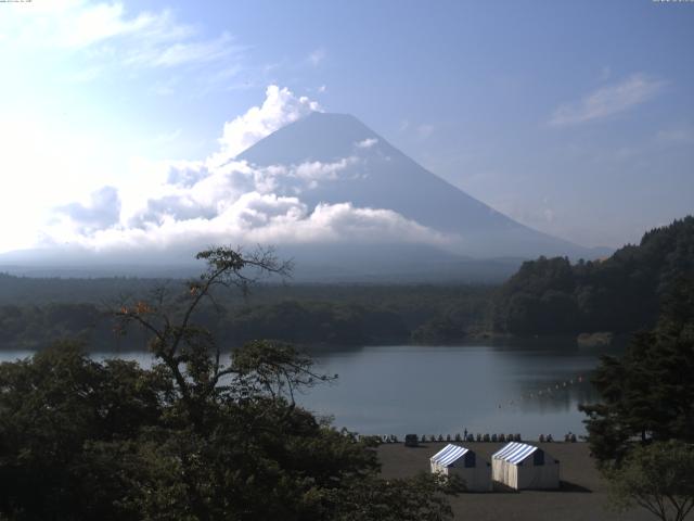 精進湖からの富士山