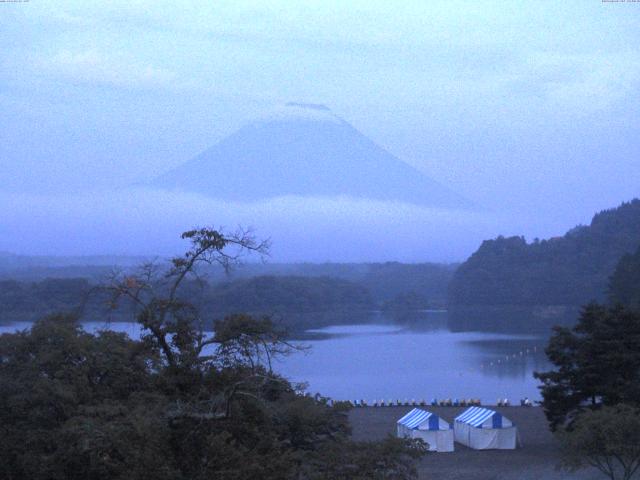 精進湖からの富士山