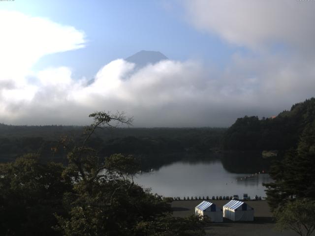 精進湖からの富士山