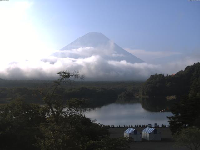 精進湖からの富士山