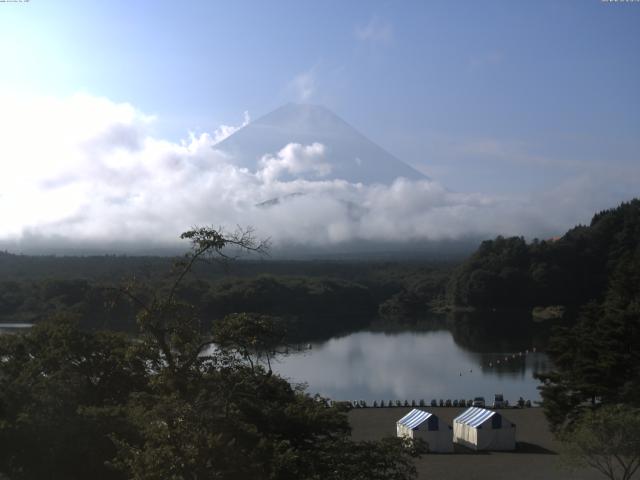 精進湖からの富士山