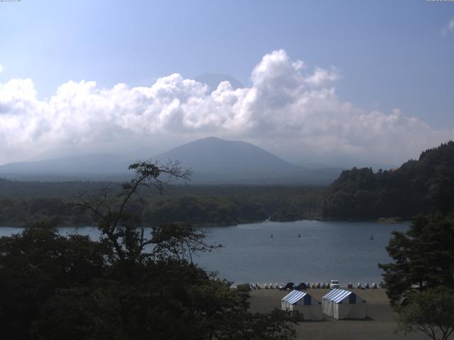 精進湖からの富士山