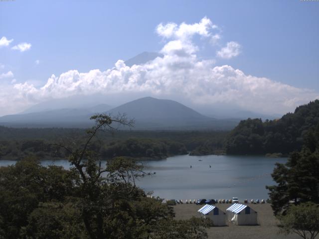 精進湖からの富士山