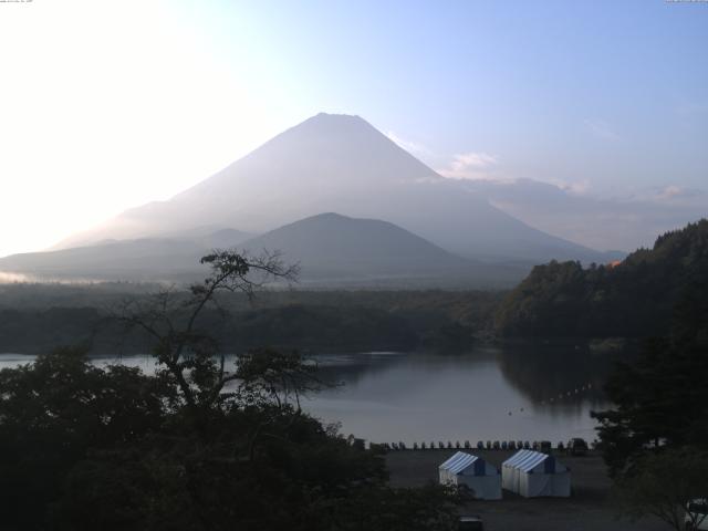 精進湖からの富士山