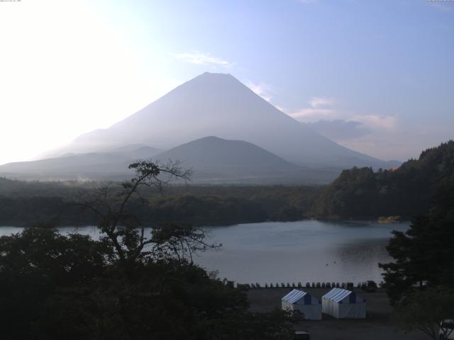 精進湖からの富士山