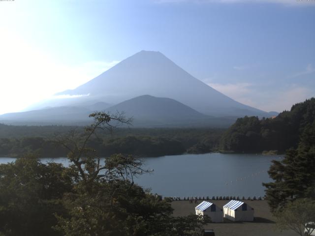 精進湖からの富士山