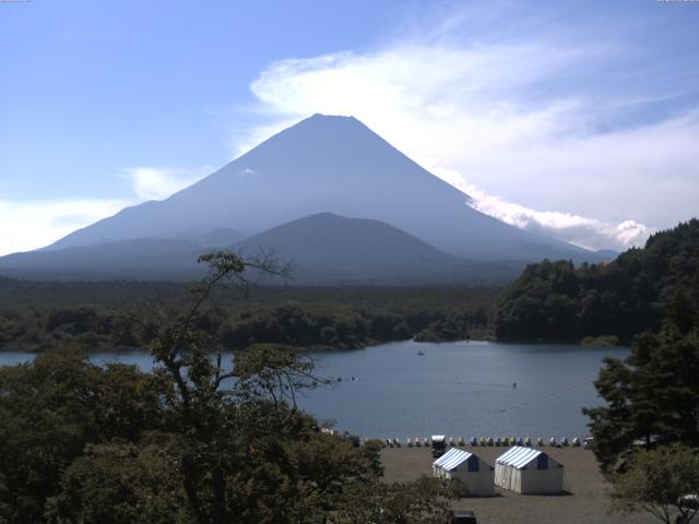 精進湖からの富士山