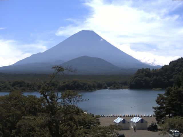 精進湖からの富士山