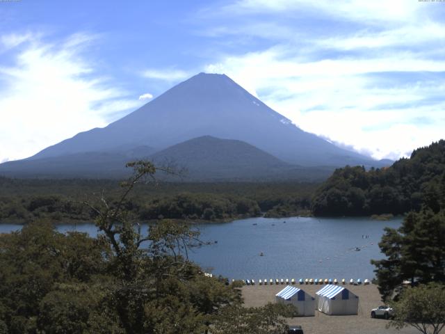 精進湖からの富士山