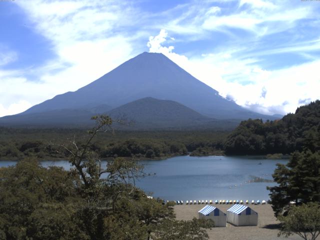 精進湖からの富士山